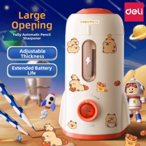 deli | Automatic Pencil Sharpener Large Diameter Electric Adjustable