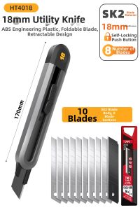 deli | Small Thick Utility Knife Household Use Parcel Opening Paper Cutting