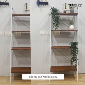 MOJOMORE 4 Tier Multipurpose Shelf Shelves Rack Bookshelf Rak Besi Rak Dapur Rak Serbaguna