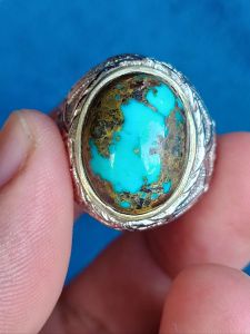 CINCIN PRIA PIRUS PERSIA MOTIF HURUF "i" CEPLOK ASLI NATURAL