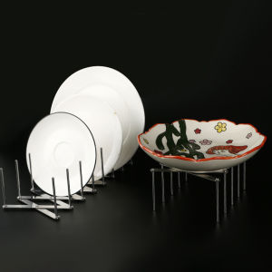 1pc Stainless Steel Dish Rack Retractable Kitchen Bowl Dish Drain Rack Foldable Pot Lid Rack Tableware Holder Kitchen Gadgets