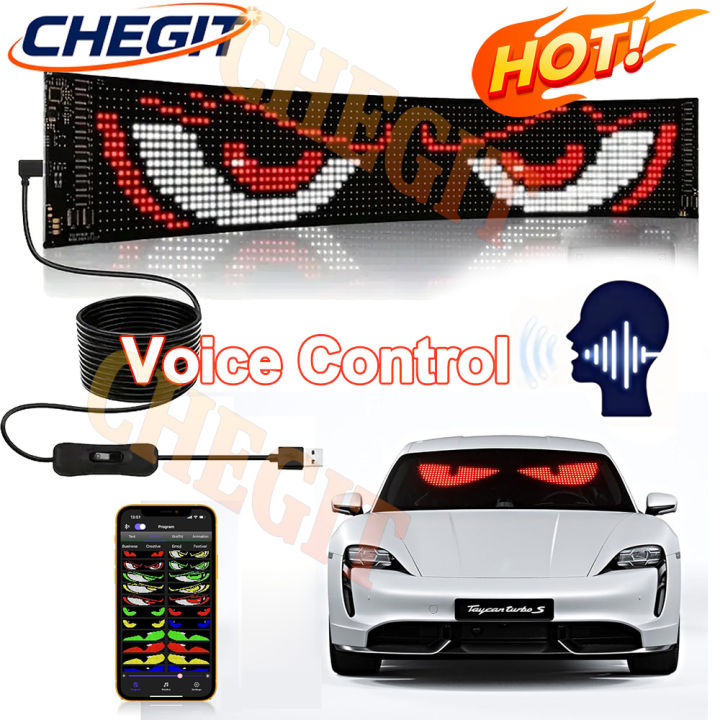 New Eye LED Sign Truck Scrolling Advertising APP Voice Control Light ...