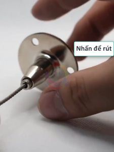 Núm siết cáp đế tròn 40mm đầu giữ dây cáp niken chống rỉ sét cho đèn quảng cáo khung tranh trang trí gia dụng công trình