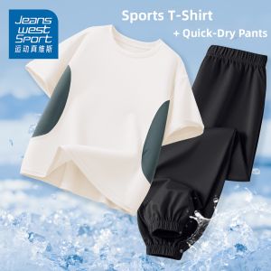 JEANSWEST SPORT | Ice Silk Quick-Dry Short Sleeve T-Shirt