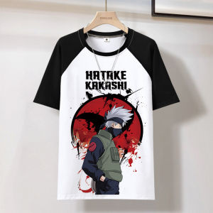 Bandai | Naruto 3D Uchiha Itachi Naruto Anime Peripheral T-shirt Trend for Teenagers and Students Short-sleeved T-shirt for Men