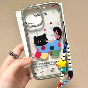 Socks Cat Hat Dog Suitable for Vivos19pro Phone Case S18e New Arrival Electroplated Silver Frame S17t/S16 Drop-Resistant S15 Cartoon S12 Bracelet Female S10pro Transparent Silicone S9 Protective Case