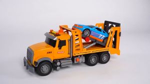 Large Engineering Construction Toy Vehicle TOWING TRUCK Toy Car Fire Ladder Truck Road Rescue Trailer Mixer Truck With Sound Light Music For Kids Toy