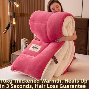 NAIYOUCHENG | Warm Double-Sided Fluffy Lamb & Milk Velvet Quilt Single Use