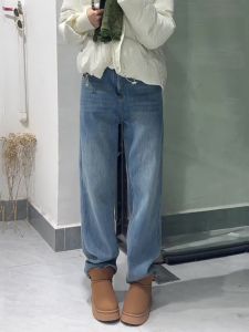 High Waist Loose Wide Leg Jeans Womens Soft Floor-Length Straight Cut Retro American Style Versatile Spring New Arrivals