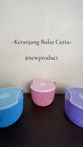 TEMPAT SERBAGUNA MUNGIL/KERANJANG BULAT CERIA MURAH