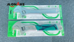 MONAKE German Tools Kunci Inggris Ukuran 6-12inch (COD)Adjustable Wrench Gagang 6/8/10/12inch Karet Universal Baja Chrome Bahan