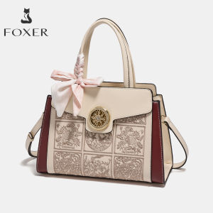 FOXER | Luxury Gift Mothers Genuine Leather Tote Fortune-turning Bag