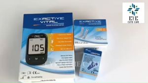 👍ส่งเร็ว👍 EXACTIVE VITAL เซ็ตครบชุดเครื่องวัดระดับน้ำตาลในเลือด(เบาหวาน) รับประกัน 3 ปี
