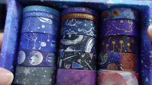 10Rools/Box Washi Tape Retro Hand Account Decoration Material Tape DIY Diary Decoration