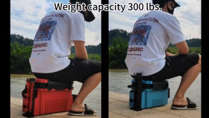 🐟รับน้ำหนักได้สูงสุด 200 กก🐟 กล่องใส่เหยื่อปลอม 2ชั้น กล่องใส่เหยื่อ อเนกประสงค์ แบบพกพาอเนกประสงค์ อุปกรณ์ตกปลา อุปกรณ์จัดที่เก็บอุปกรณ์ตกปลา กำลังการผลิตสูง กันลื่น สามารถนั่งและยืนได้