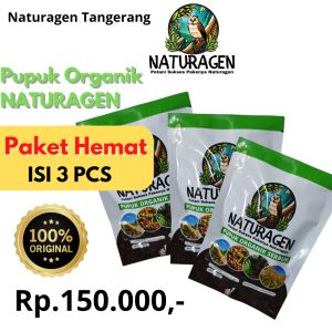 3 Pcs Bio organik Naturagen PAKET MURAH (BISA COD) GARANSI ORI Pupuk Jagung Pupuk Padi Pupuk sawit pupuk cabai pupuk tebu pupuk kedelai pupuk bawang merah pupuk kol pupuk sayuran pupuk buah pupuk pelebat buah pupuk semua tanaman pupuk organik