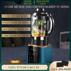 Máy xay hạt và làm sữa hạt cao cấp 15 chế độ hẹn giờ thông minh công suất 1800w dung tích 1.8L. Bảo hành 2 năm