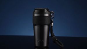 Cốc Giữ Nhiệt 600Ml Bình Giữ Nhiệ tcà phê Có Ống Hút Chính Hãng Lót Gốm Inox 316 Tráng Sứ TKK