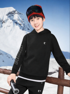 Qiaodan | Áo Hoodie Bông Dài Tay