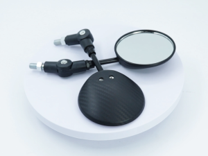 【fast delivery】 CNC Carbon fiber Mirror Round Rear Mirror Side View Mirror 2pcs