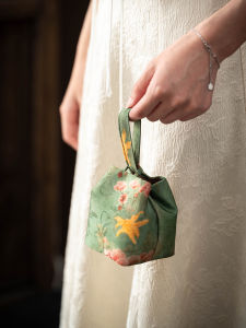 Thickened Cotton Retro Chinese Style Tea Ceremony Storage Bag Handmade SONG JIN Fabric Travel Mug Bag Cup Holder