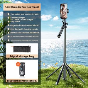 KUMENG | Anti-Shake 360° Rotatable Handheld Tripod Selfie Stick with Bluetooth Remote Control for Vlog and Travel