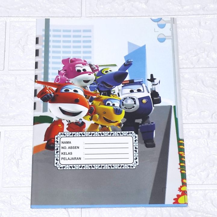 Sampul Buku Motif dan Kartun ukuran Kwarto ( 20 lembar) - Sampul Buku