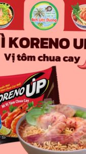 1 GÓI  MÌ KORENO UP HÀN QUỐC (Có bổ sung bột sắn dây sơi mì dai và dày hơn)