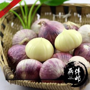 Purple Skin Single Garlic Head 2 Parts Self-Grown from Sichuan Farmers Household Medicinal Uses Meishan Mountain 200g