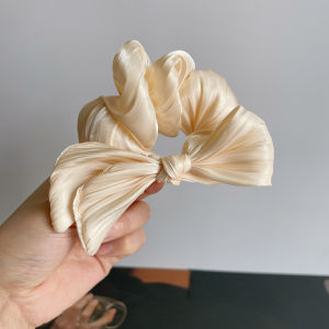 Glossy Solid Color Hair Ties Spring Summer Fairy Tale Bun Knot Hair Bands Girls Hair Accessories Silk Material Kpop Style