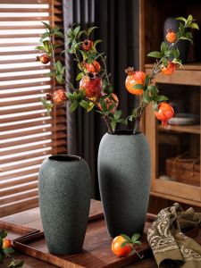 Bình Hoa Gốm Cổ Điển Trung Hoa Đơn Giản Phong Cách Mới Bình Hoa Thủy Canh Bình Trà Phòng Khách Tủ Rượu Trang Trí Mặt Bàn