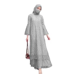 Gamis Geraldina Brukat Mewah: Baju Lebaran & Gaun Pesta