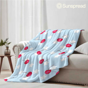 Beast Kingdom | Cherry Star Soft Warm Flannel Blanket Lightweight Cozy Christmas Halloween Home Decor Room