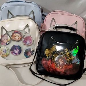 Cute Cat Bag Ita Bag Insert Women bag Backpack Cute Bag Crossbody Bag Japanese bag Itabag Genshin Impact Bag Transparent bag Lolita