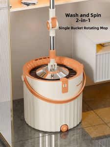 SHUHONG | Hand-Free Self-Wring Mop Bucket Wet & Dry Adjustable Swivel