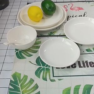 DĨA TRÒN ẢO SỨ TRẮNG – SIZE 10 ( ĐK: 25.4cm – Cao: 3cm)