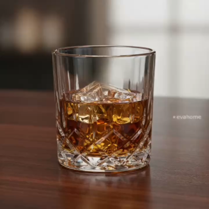 Set 2 Ly Thủy Tinh Lùn Uống Rượu Mạnh Whiskey Kiểu Ý Sang Trọng JZ622-1 200ml Cho Nhà Hàng Khách Sạn