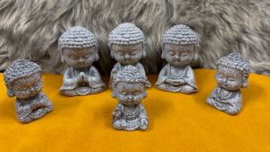 Bộ 3 Tượng Phật Toạ Thiền Tĩnh Tâm ( Đá nguyên khối)