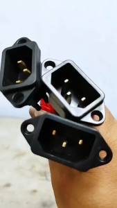 Universal Rice Cooker Parts AC Power Socket 3 Prong 16A Parts 3Pins