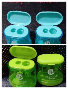 Sharpener 2pcs  2 holes with cover