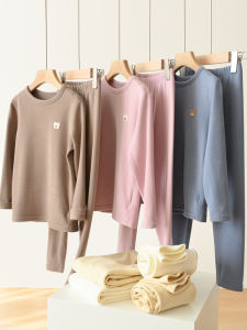 Class A 300G Small Milk Skin Childrens Underwear Suit Brushed Warm Long Johns Top & Bottom Childrens Autumn and Winter Childrens Clothing