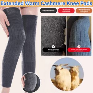 Extended Warm Cashmere Knee Pads Old Cold Leg Joint for the Elderly Fall and Winter Long Tube Sheath