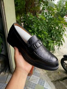 Giày Tây  Nam Da bò Nâu Đen  lezaza 2023