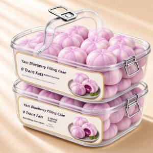Blueberry and Chinese Yam Lava Cake Sugar Free Pastries