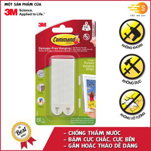 Bộ 8 Miếng dán treo tranh 3M™ Command™ độ bền cao bám cực chắc tải trọng 7kg dùng treo tranh