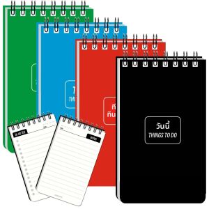 20 ชิ้น 4 สี A7 Mini Notebook To Do List University โน้ตบุ๊ค Notepad Sketchbook ไดอารี่นักท่องเที่ยว Planner Binder Office Journal