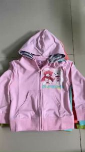 (10-25KG) Áo khoát da cá đẹp cho bé gái form to nón rộng hình thêu màu sắc tươi sáng