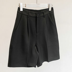 High-Waist Casual Suit Shorts for Plus Size Women Summer Korean Style Loose Fitting Slimming Five-Piece Pants