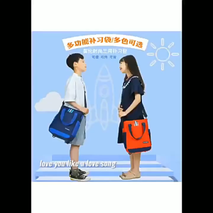 VIVIDI A4 Tote School Bag Large-capacity Learning Supplies Tutorial Bag Multifunction Canvas Art Storage Bag