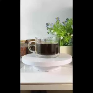 1/2/4Pcs Novelty Glass Water Cups Double-Walled Insulated Water Cups 400ml Wide-Mouth Large-Capacity Glass Water Cups Coffee Glass Cups Mugs Breakfast Milk Cups High Borosilicate Transparent Glass Double-Walled Water Cups Suitable for Office Ho...